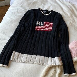 Iconic Ralph Lauren flag sweater